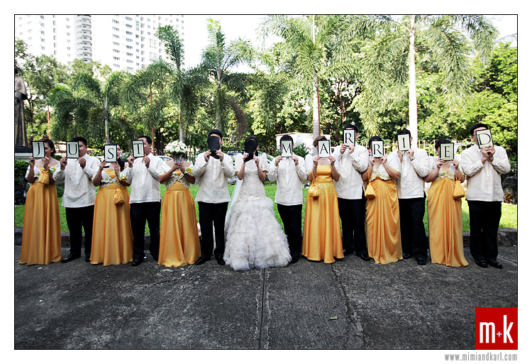 filipiniana wedding party